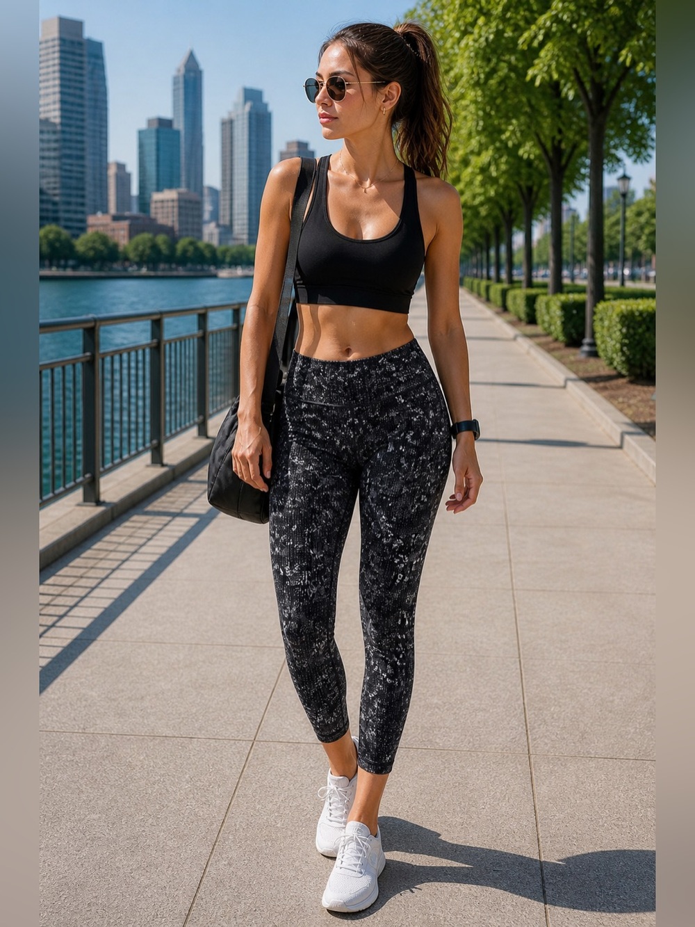 Lululemon Athletica Black and White Leggings for Ultimate Comfort - Picture 10 of 10